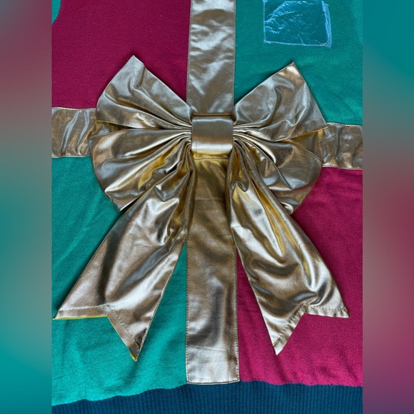 TIPSY ELVES: “Present” Ugly Sweater, Red/Green, Size L - Picture 7 of 8